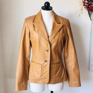 Camel Leather Jacket